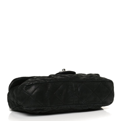 Chanel Iridescent Calfskin Quilted East West Flap Black 4 of 13