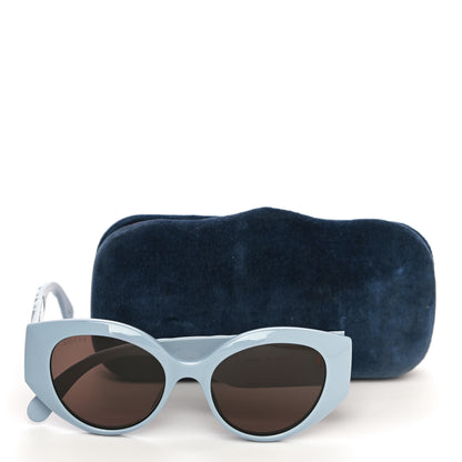 Gucci Acetate GG Cat Eye Sunglasses GG0809S Blue 8 of 8