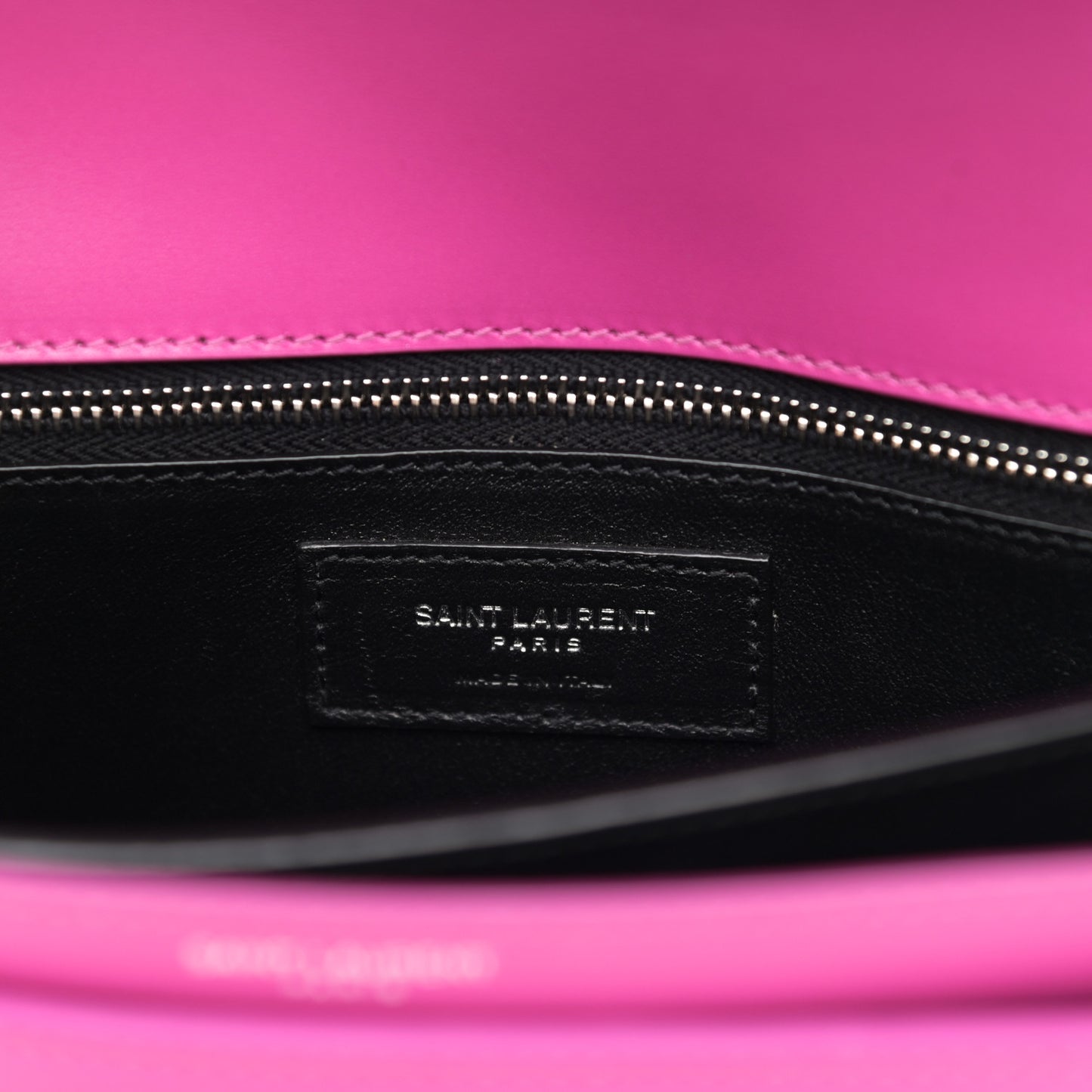 Smooth Calfskin Monogram Cassandra Clasp Bag Electric Fuchsia