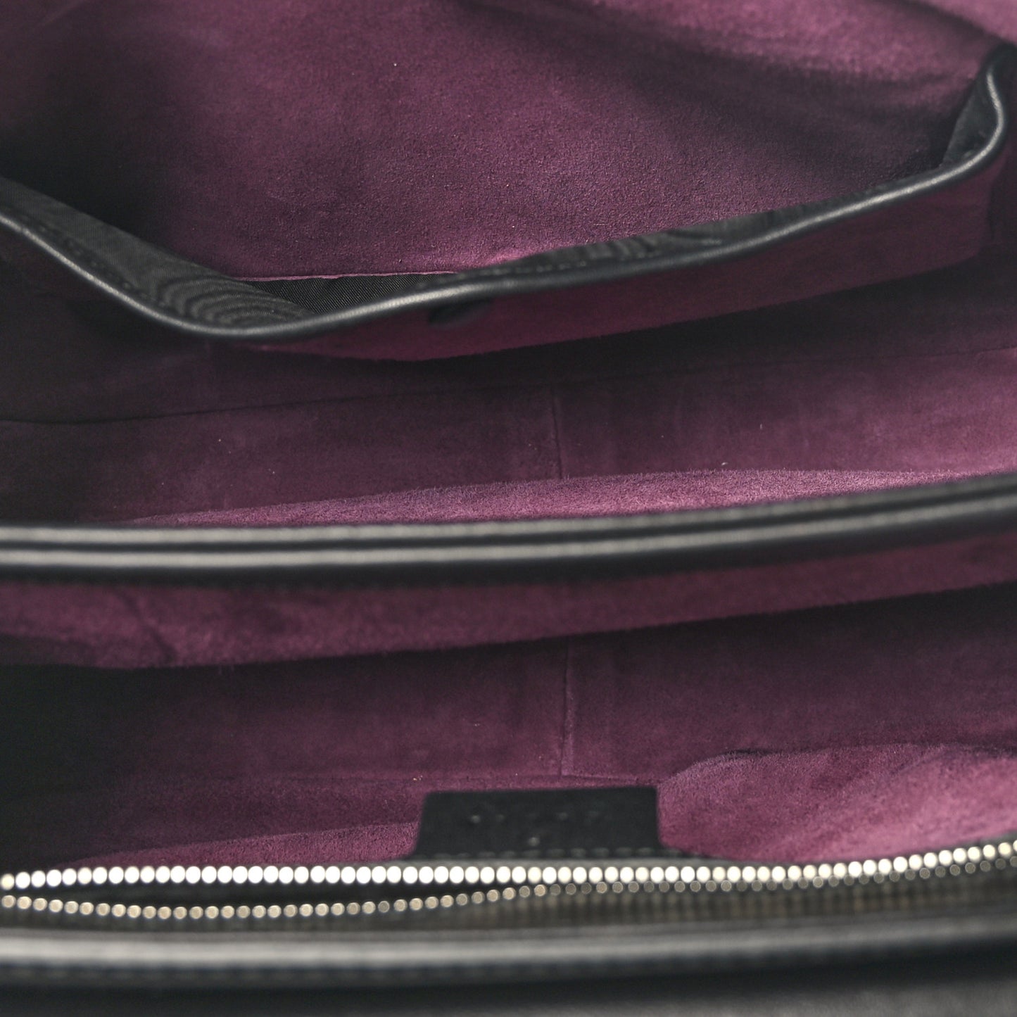 Regent Calfskin Bamboo Medium Lady Lock Top Handle Bag Black