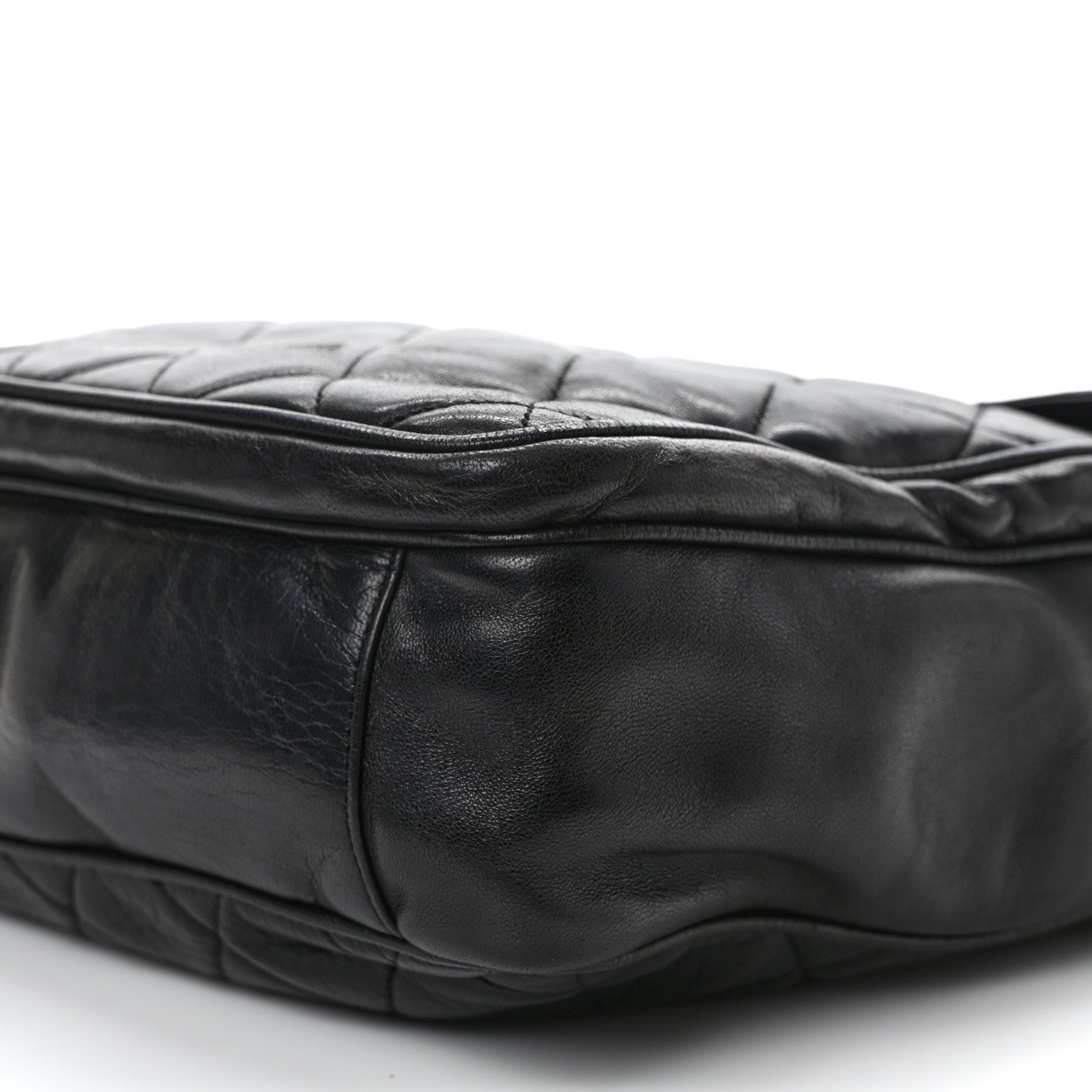Chanel Lambskin Quilted CC Shoulder Bag Navy 8 of 10