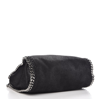Stella McCartney Shaggy Deer Mini Falabella Fold Over Tote Black 5 of 8