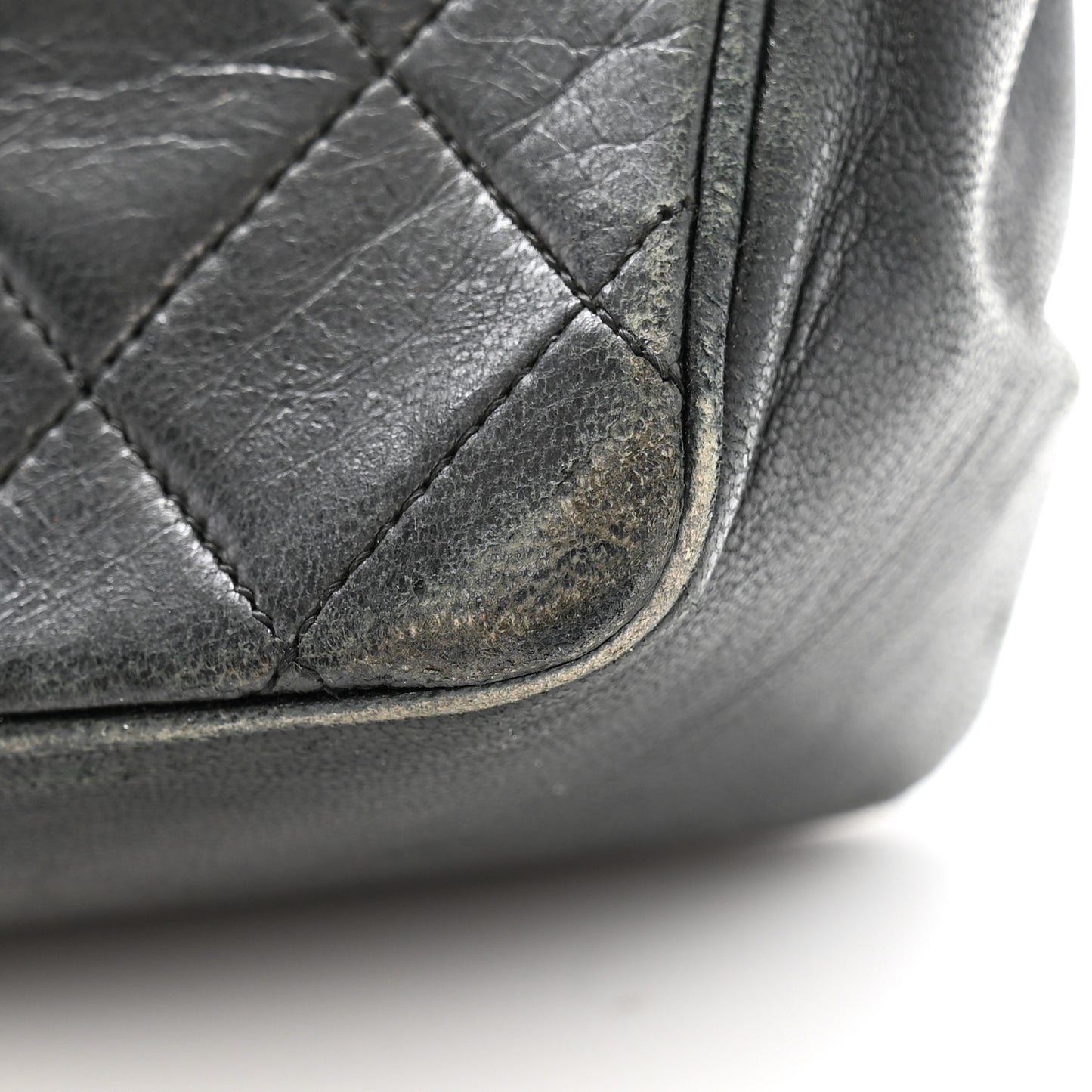 Lambskin Quilted Medium Double Flap Bijoux Chain Black