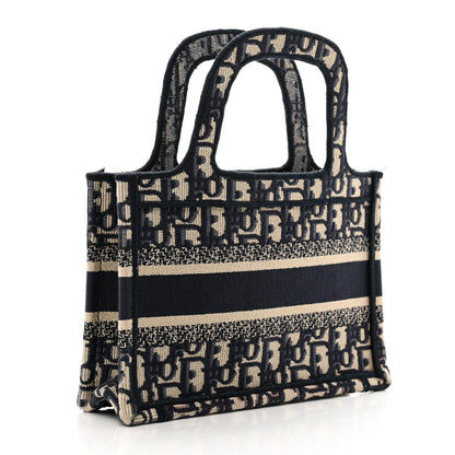 Christian Dior Oblique Mini Book Tote Blue Multicolor 3 of 10