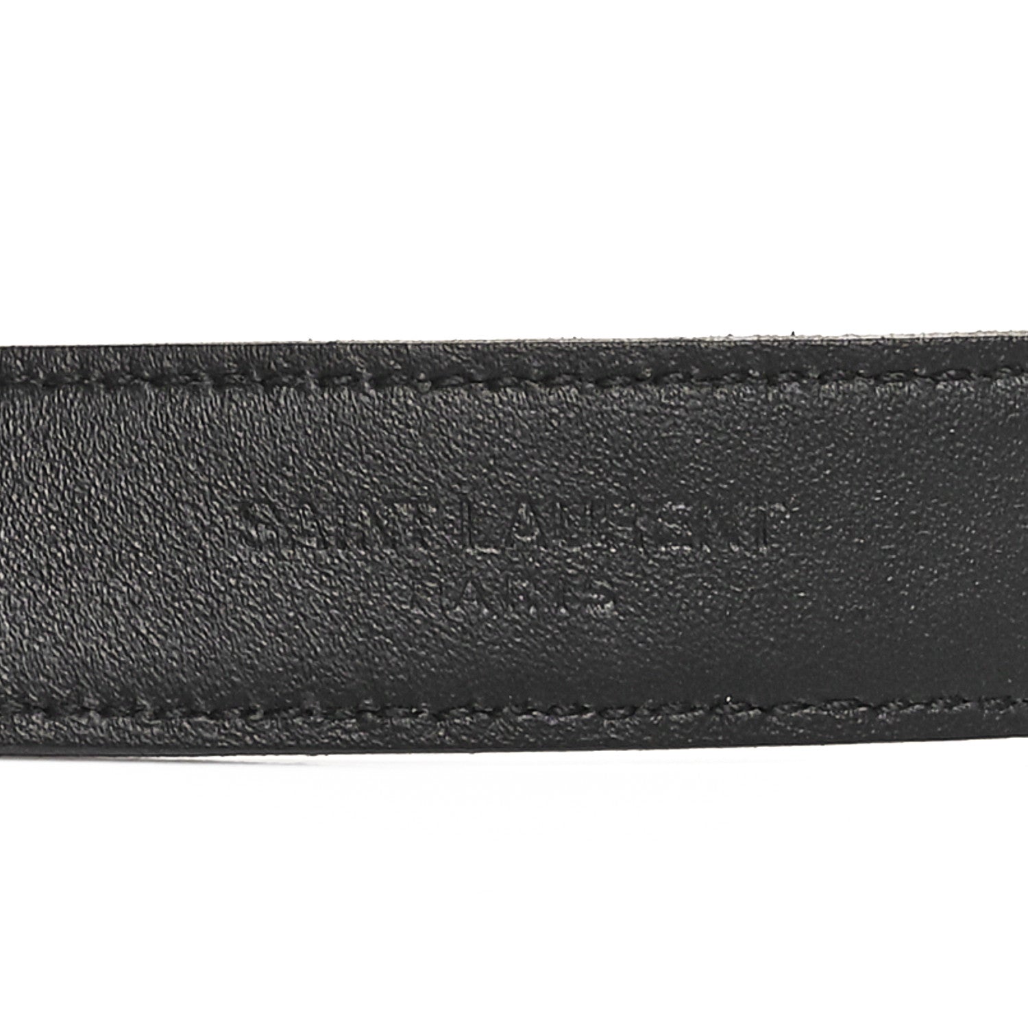 Saint Laurent Smooth Calfskin 20mm Cintura Belt 80 32  Black 3 of 6
