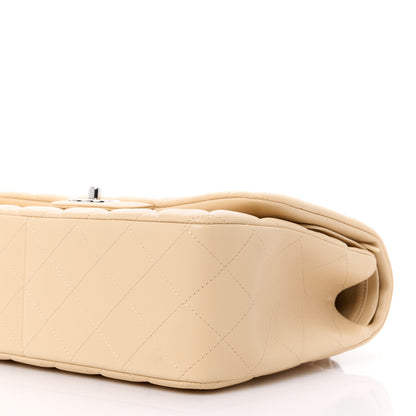 Chanel Lambskin Quilted Jumbo Double Flap Light Beige 11 of 11