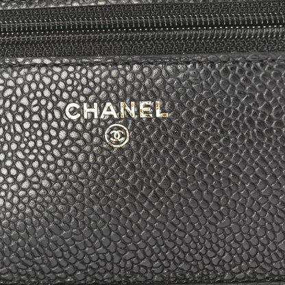 Chanel Caviar Quilted Wallet on Chain WOC Black 6 of 10