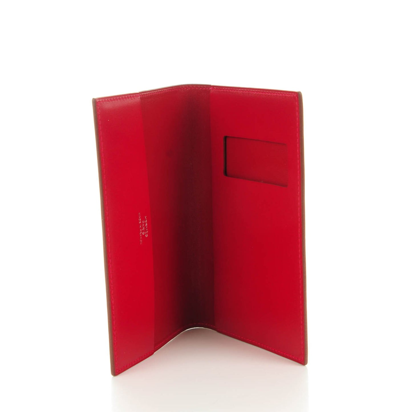 Tadelakt MC2 Magellan Passport Holder Rouge Vif