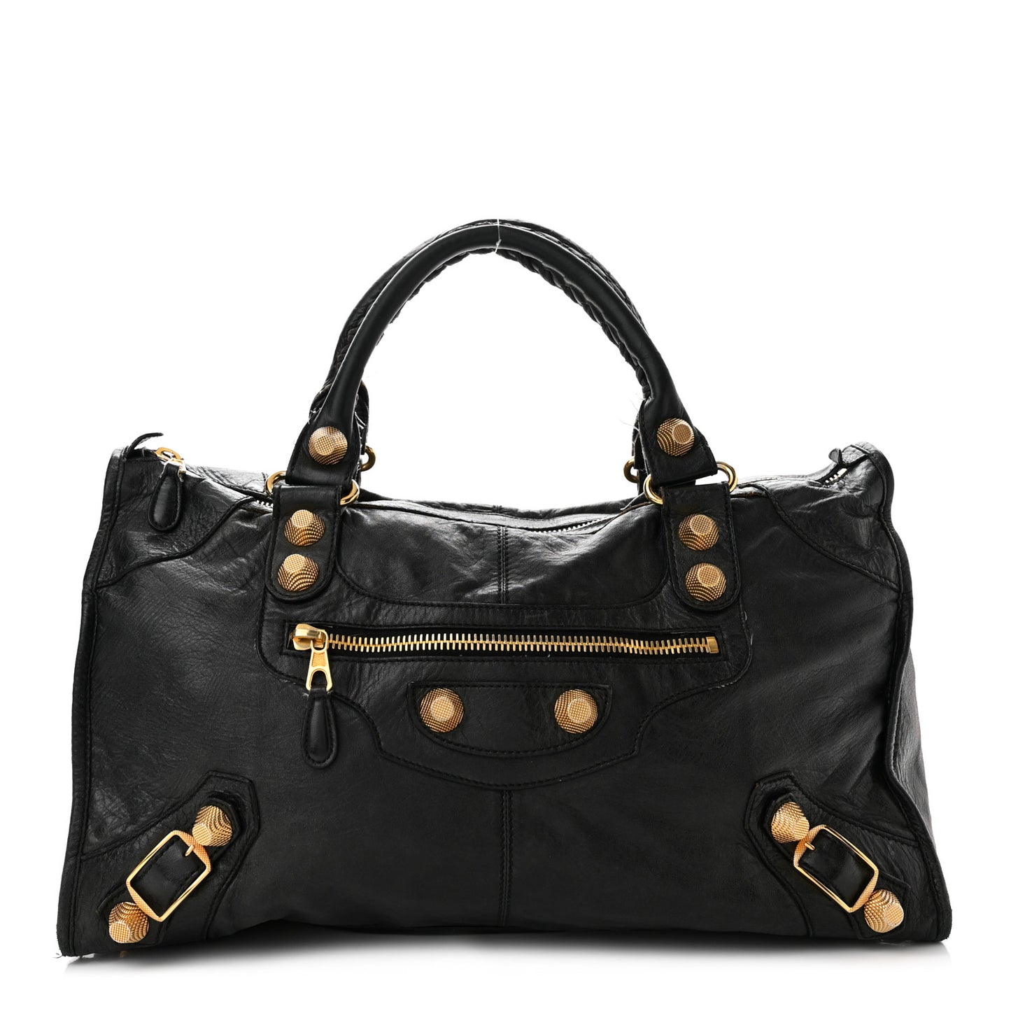 Agneau Giant 21 Gold Hardware Work Black
