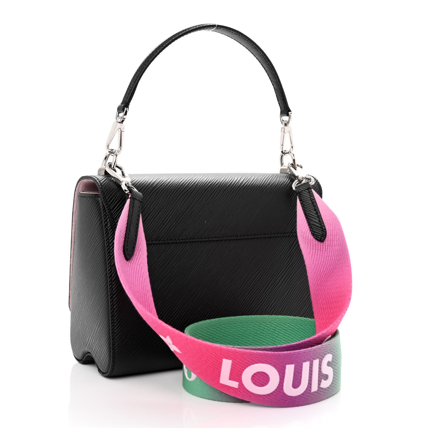 Louis Vuitton Epi Twist Shoulder Bag MM Black Rose 3 of 10
