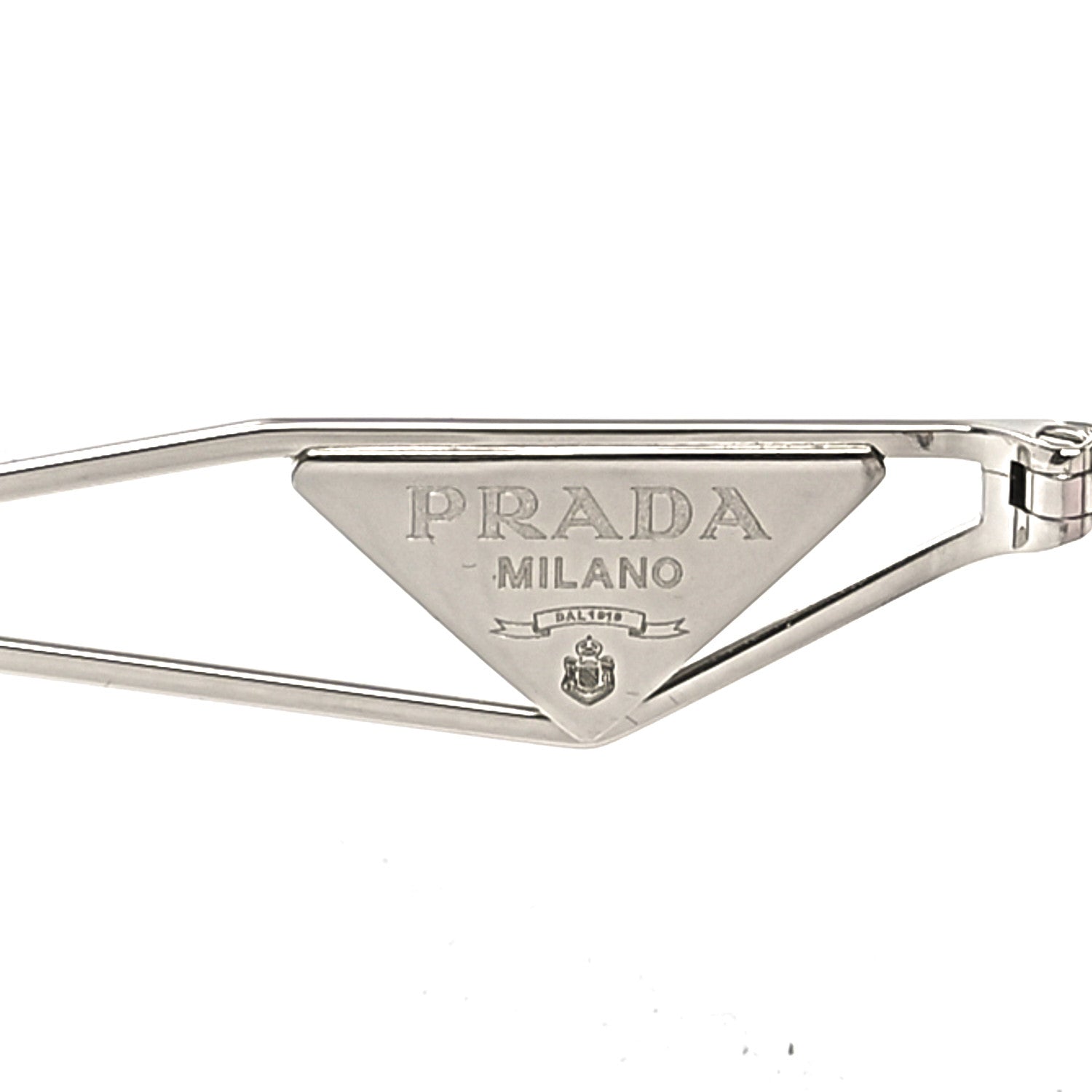 Prada Metal Symbole Triangle Logo Sunglasses SPR57Y Pink 5 of 6