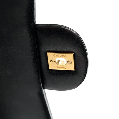 Chanel Lambskin Quilted Maxi Double Flap Black 7 of 11