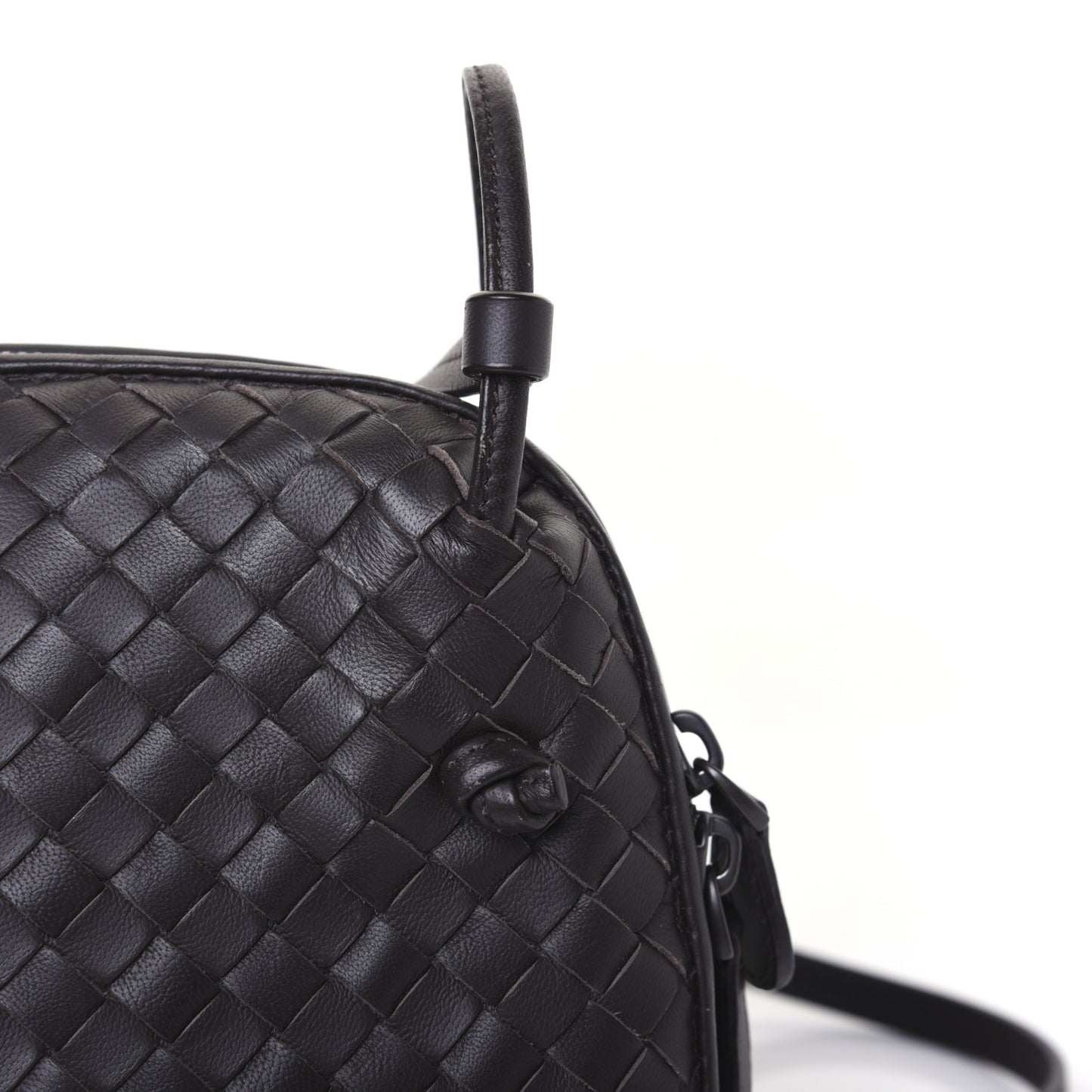 Nappa Intrecciato Nodini Bag Ebano
