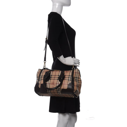 Burberry Haymarket Check Small Gladstone Chocolate 2 of 11