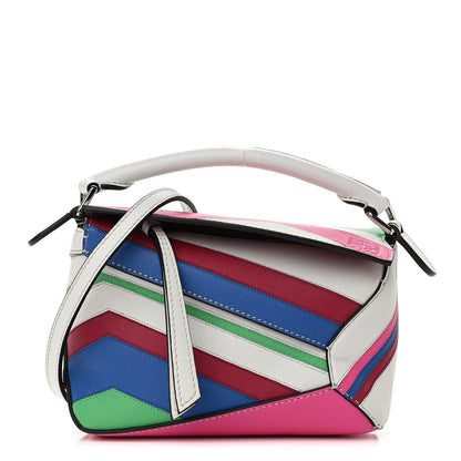 Loewe Calfskin Mini Puzzle Edge Bag Grey Multicolor 1 of 9