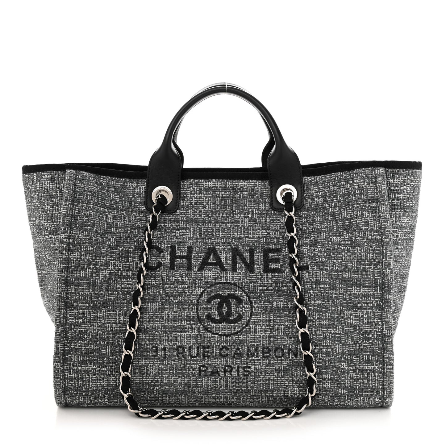 Canvas Medium Deauville Tote Charcoal