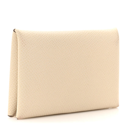 Hermes Epsom Calvi Card Case Craie 3 of 12