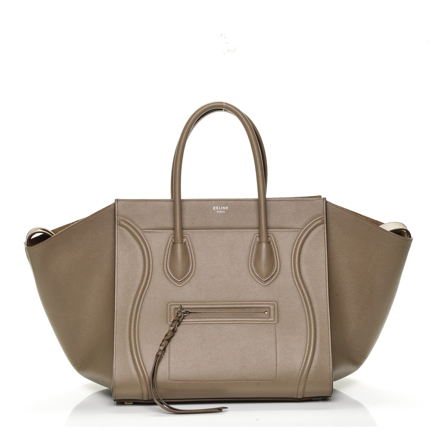 Celine Grained Calfskin Medium Phantom Luggage Taupe 1 of 7