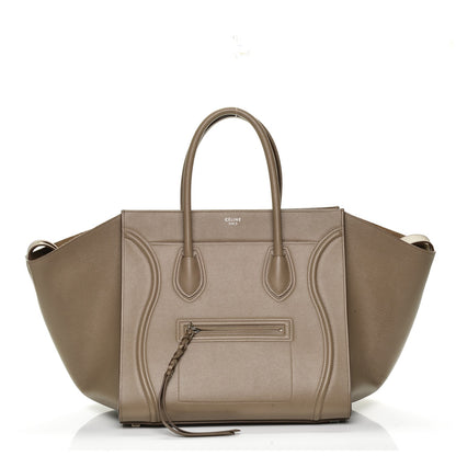 Celine Grained Calfskin Medium Phantom Luggage Taupe 1 of 7