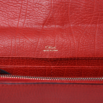 Chloe Calfskin Aurore Wallet Holly Berry 6 of 13