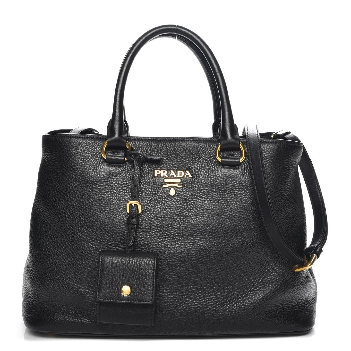 Vitello Daino Tote Nero Black