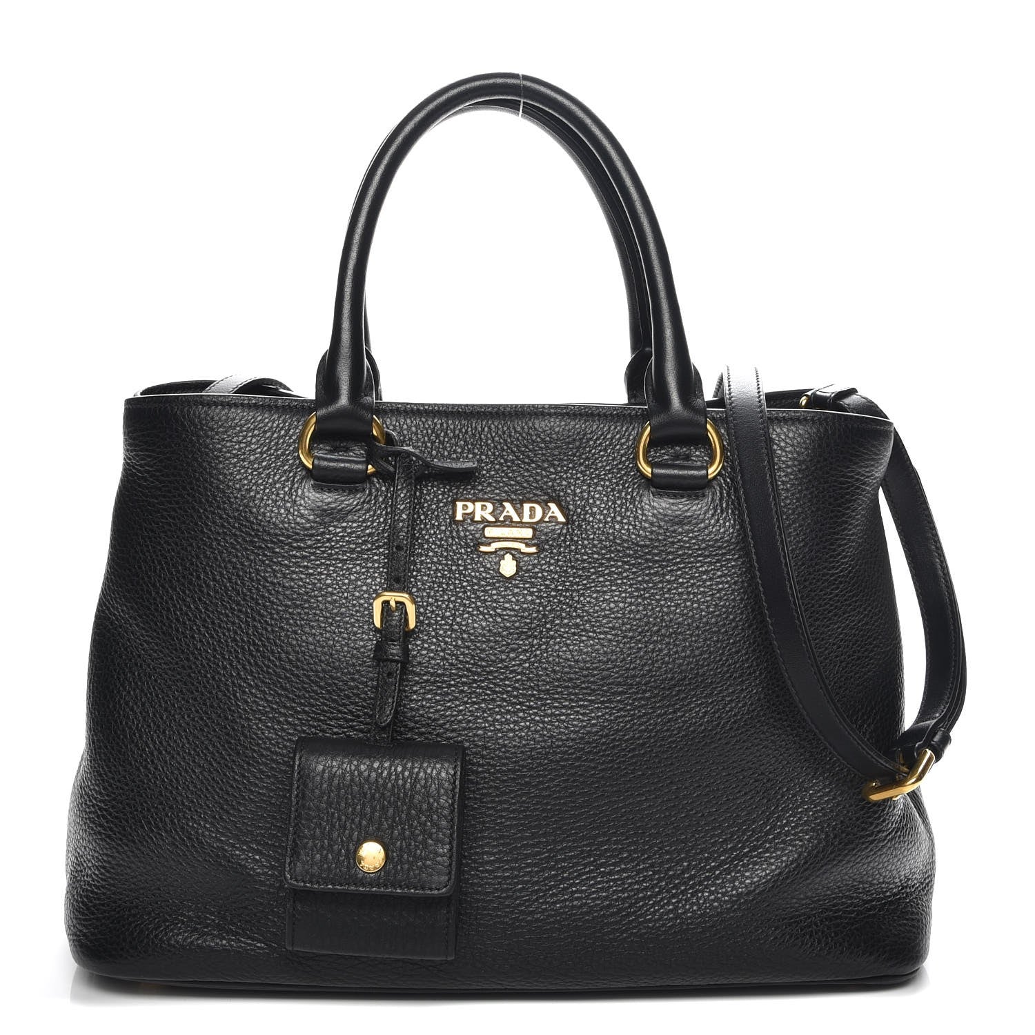 Prada Vitello Daino Tote Nero Black 1 of 7