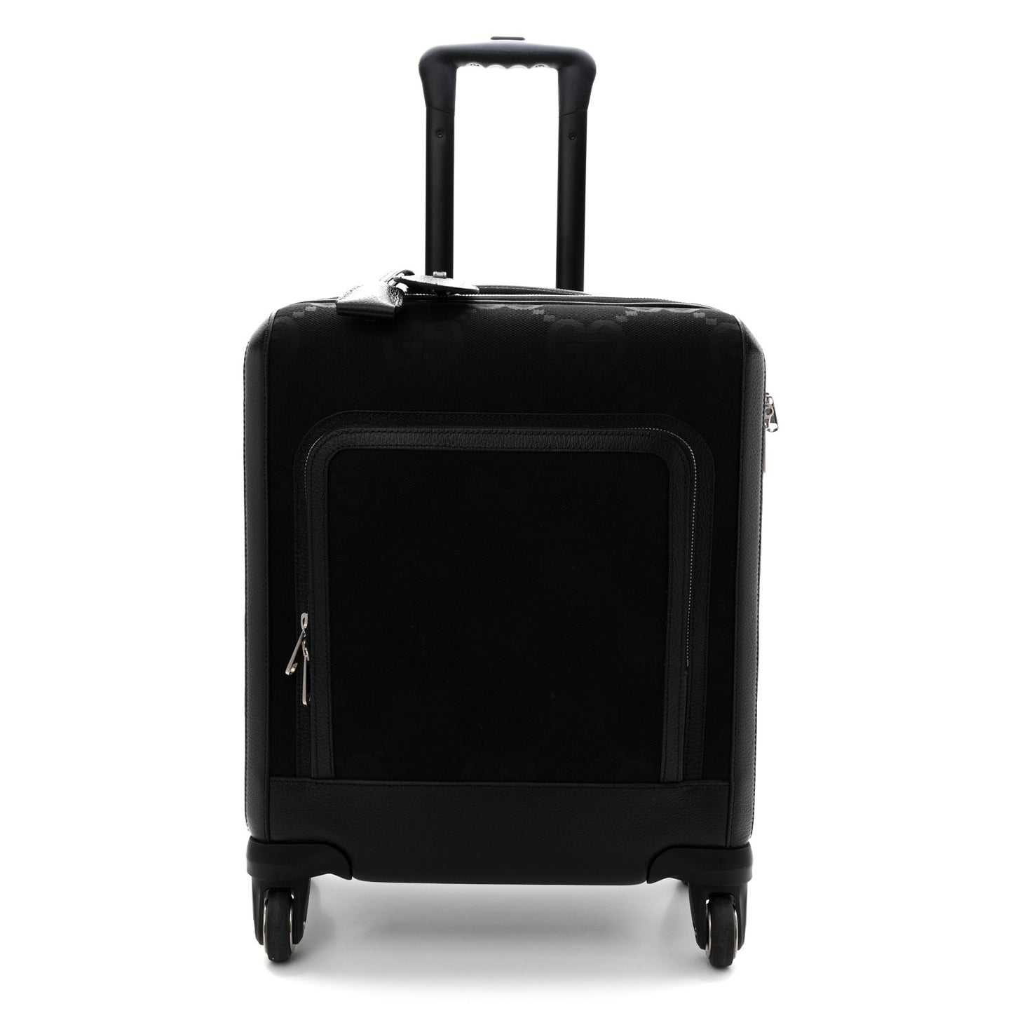 Monogram Jumbo GG Canvas Textured Calfskin Small Carry On Trolley Black