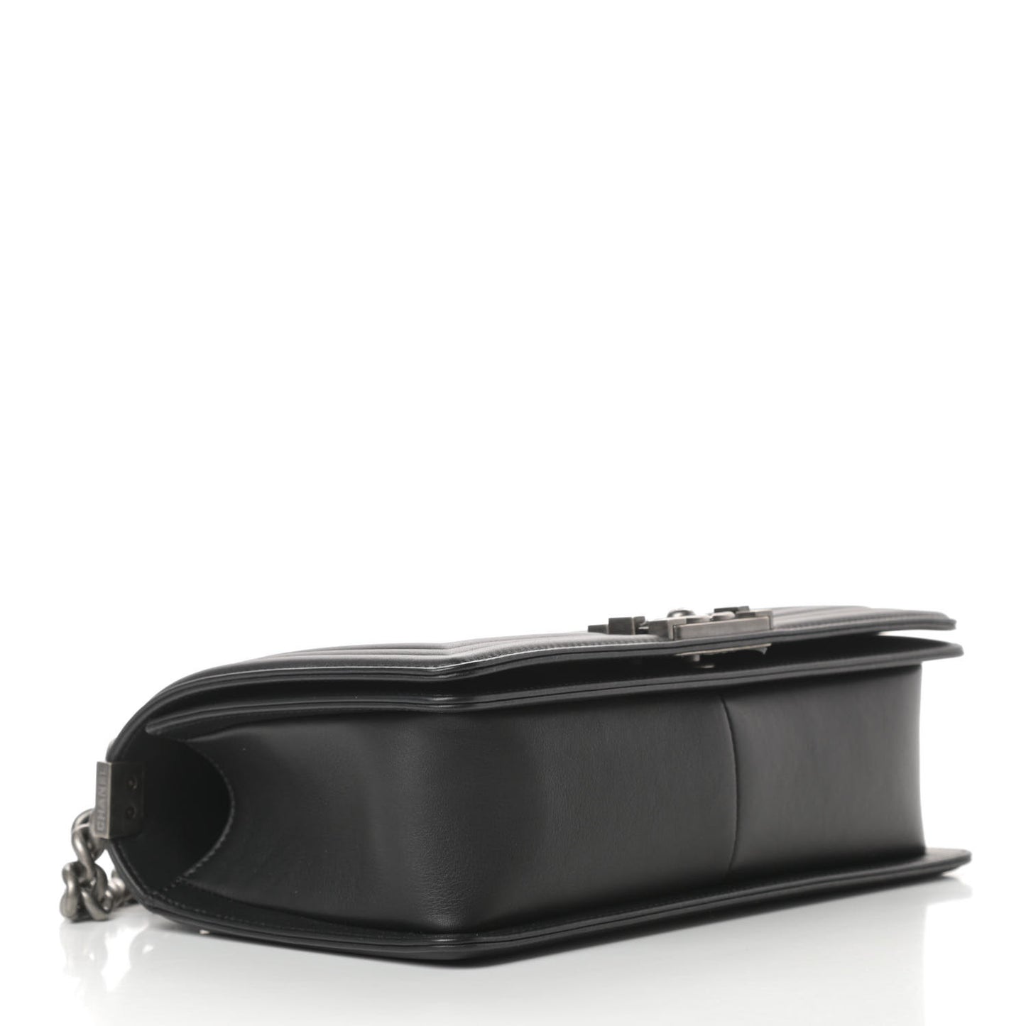 Calfskin Quilted Medium Boy Flap Black