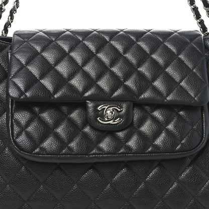 Chanel Caviar Quilted Flap Tote Black 8 of 10