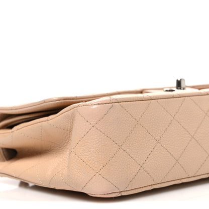 Chanel Caviar Quilted Medium Double Flap Beige 8 of 9