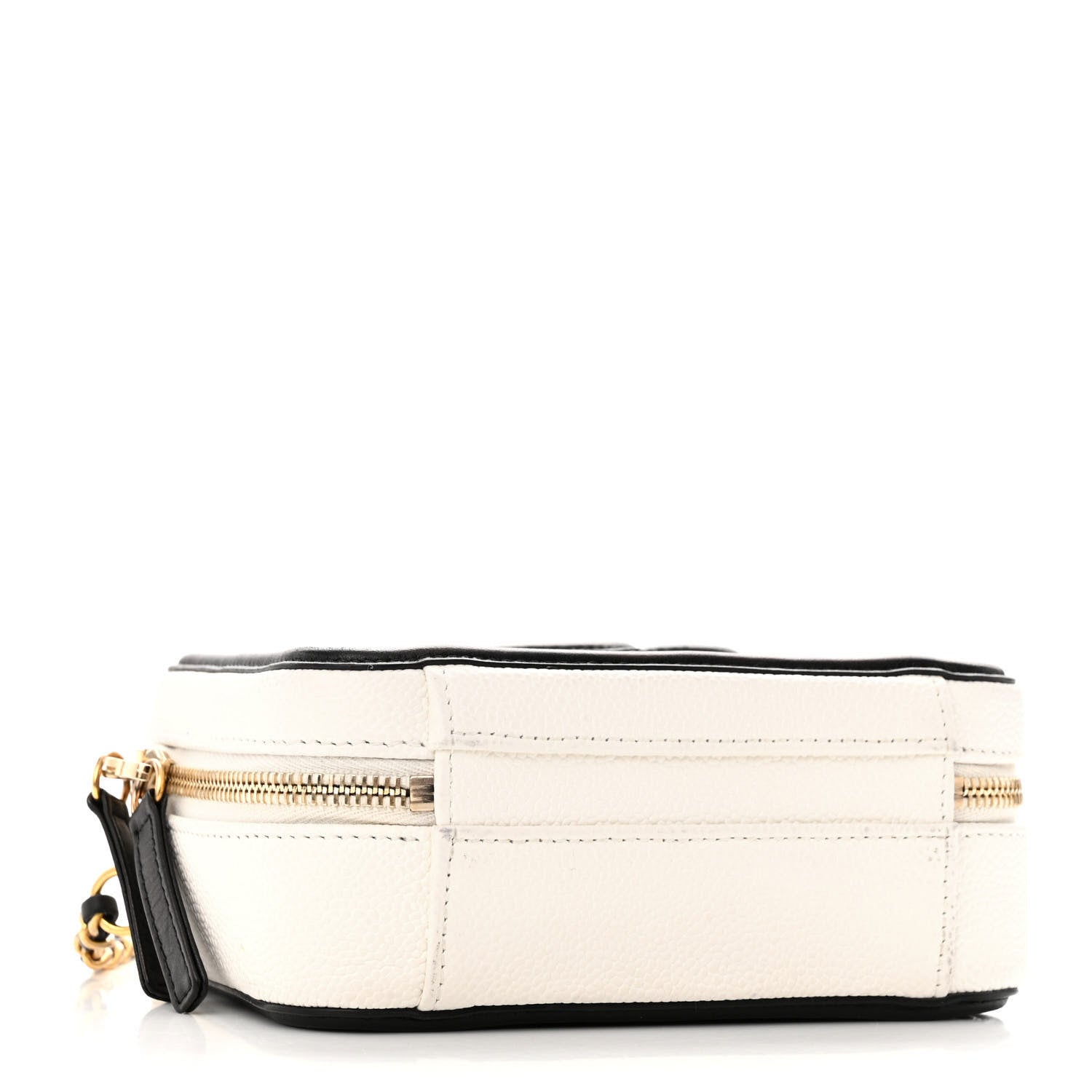 Chanel Caviar Quilted Small CC Filigree Vanity Case White Black 4 of 11