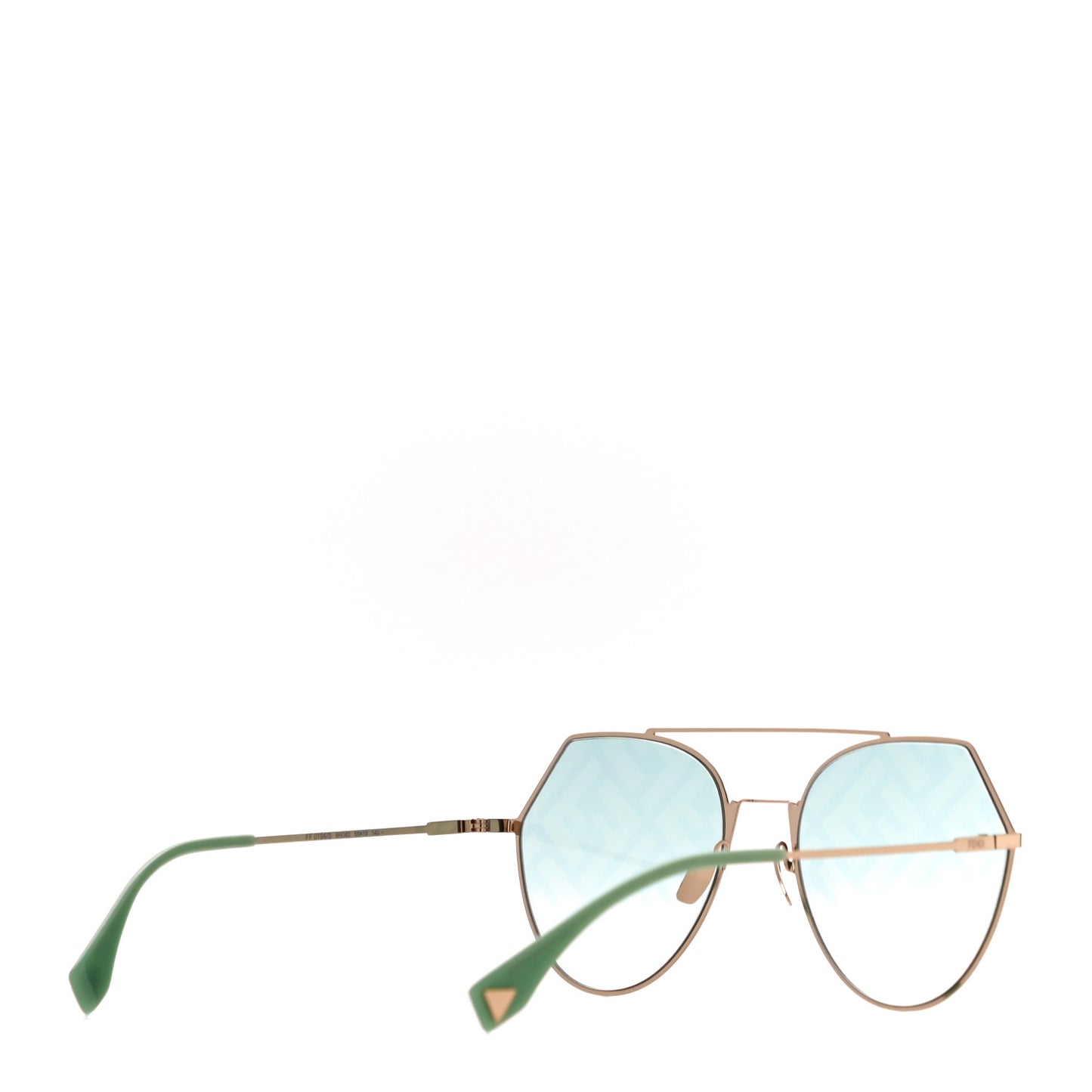 Metal Geometric Sunglasses FF 0194/S Green