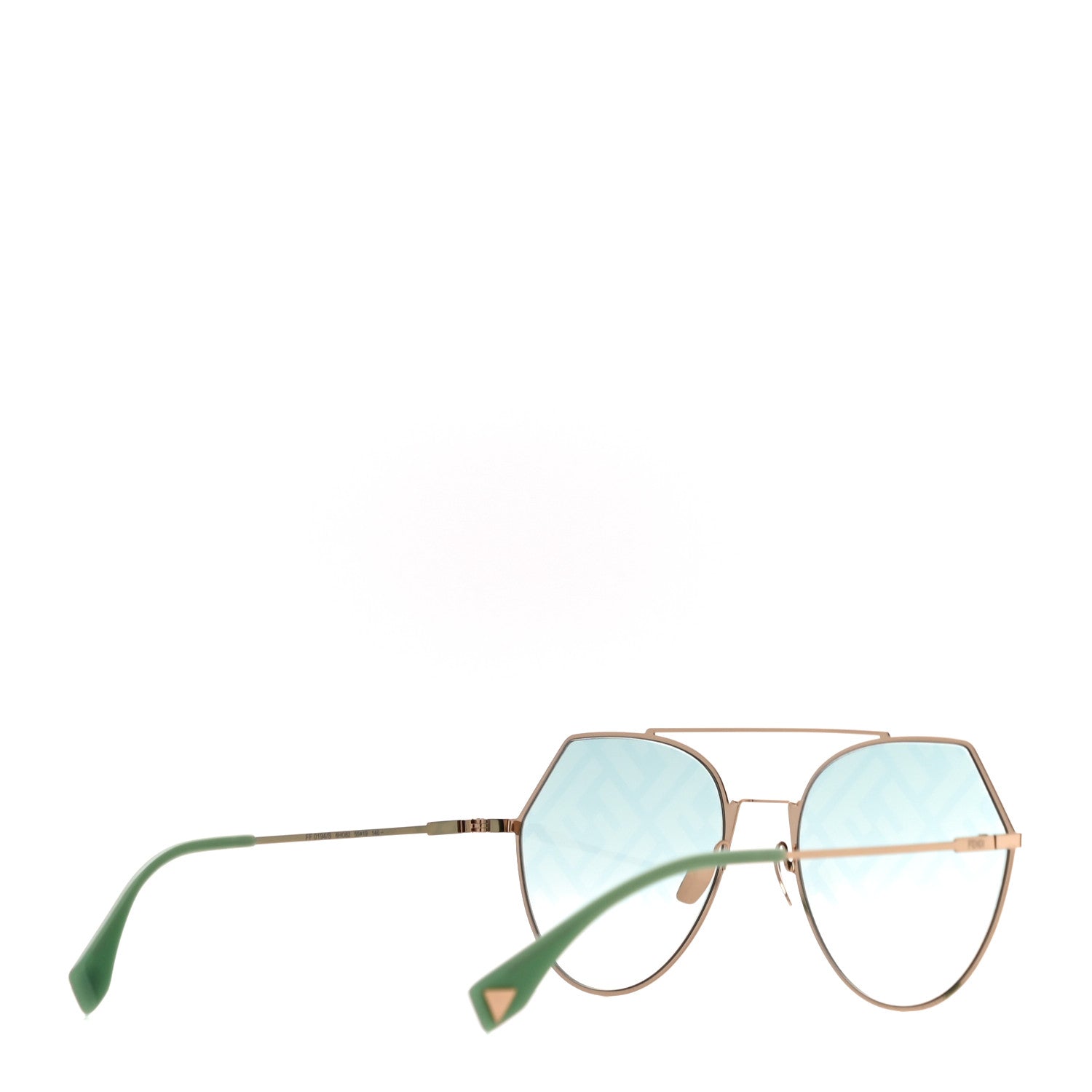 Fendi Metal Geometric Sunglasses FF 0194/S Green 3 of 8