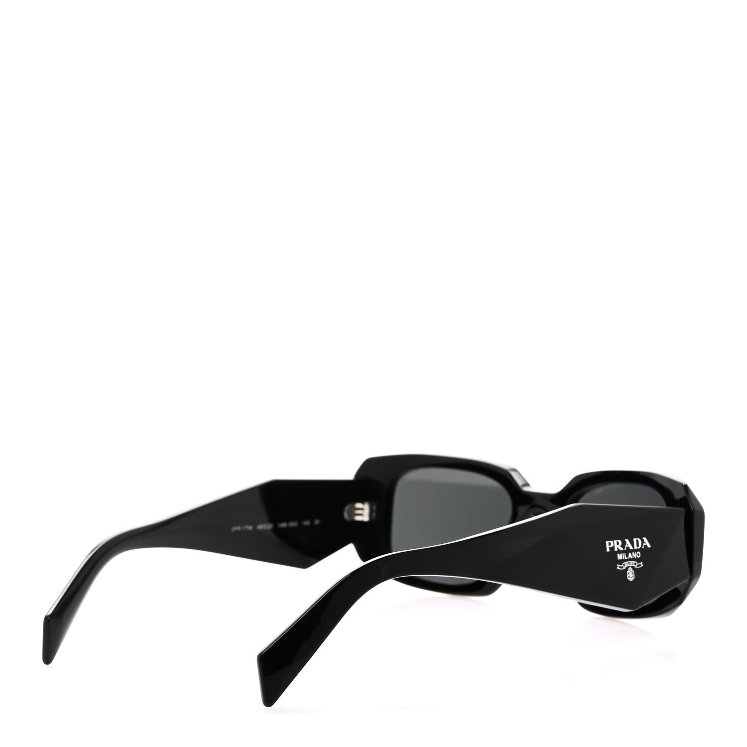 Prada Acetate Symbole Sunglasses SPR 17W Black 4 of 7