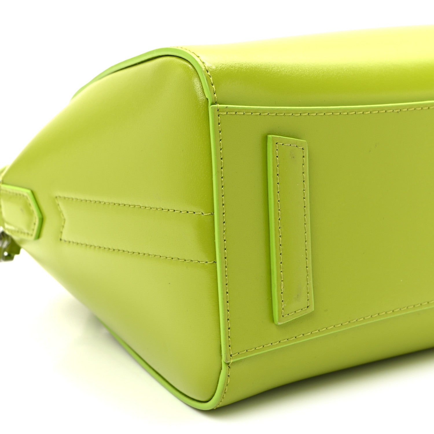Givenchy Shiny Lord Calfskin Mini Antigona Citrus Green 8 of 9