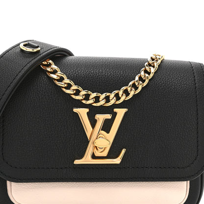 Louis Vuitton Grained Calfskin Lockme Tender Black 7 of 9