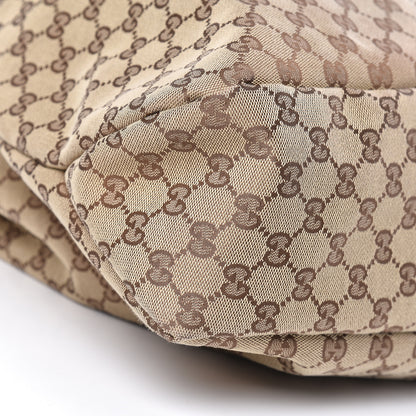Gucci Monogram Large Horsebit Chain Hobo Dark Brown 9 of 12