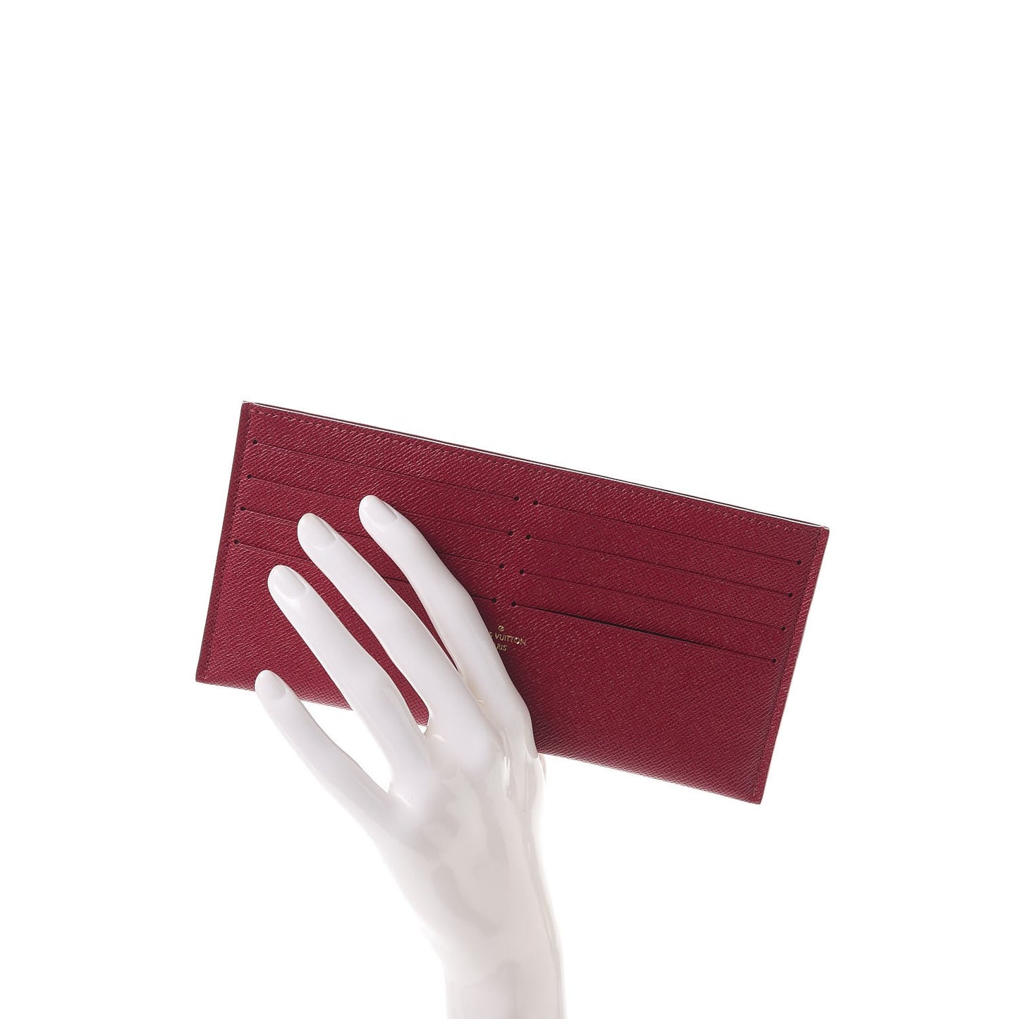 Calfskin Felicie Card Holder Insert Fuchsia