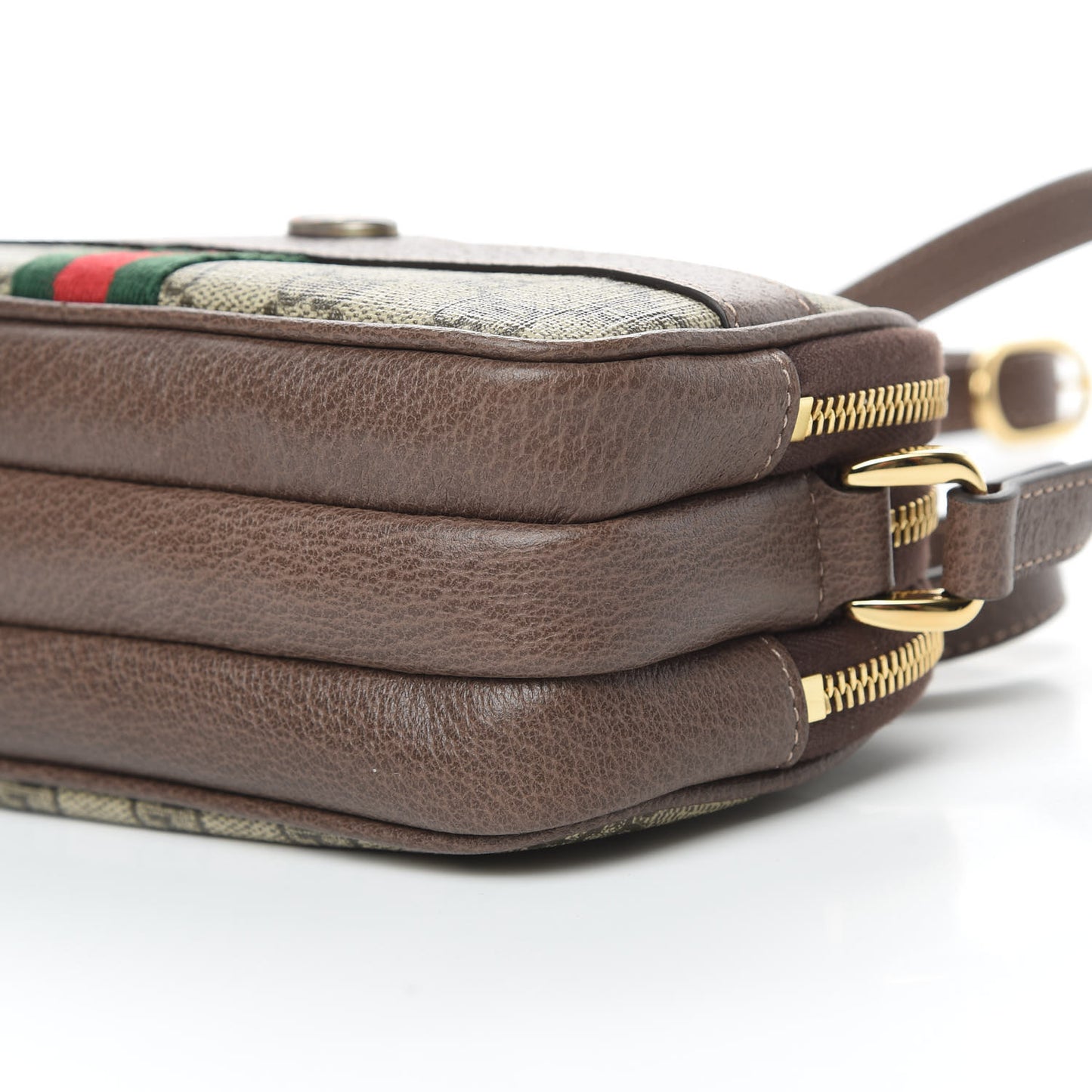 GG Supreme Monogram Web Mini Ophidia GG Bag Brown