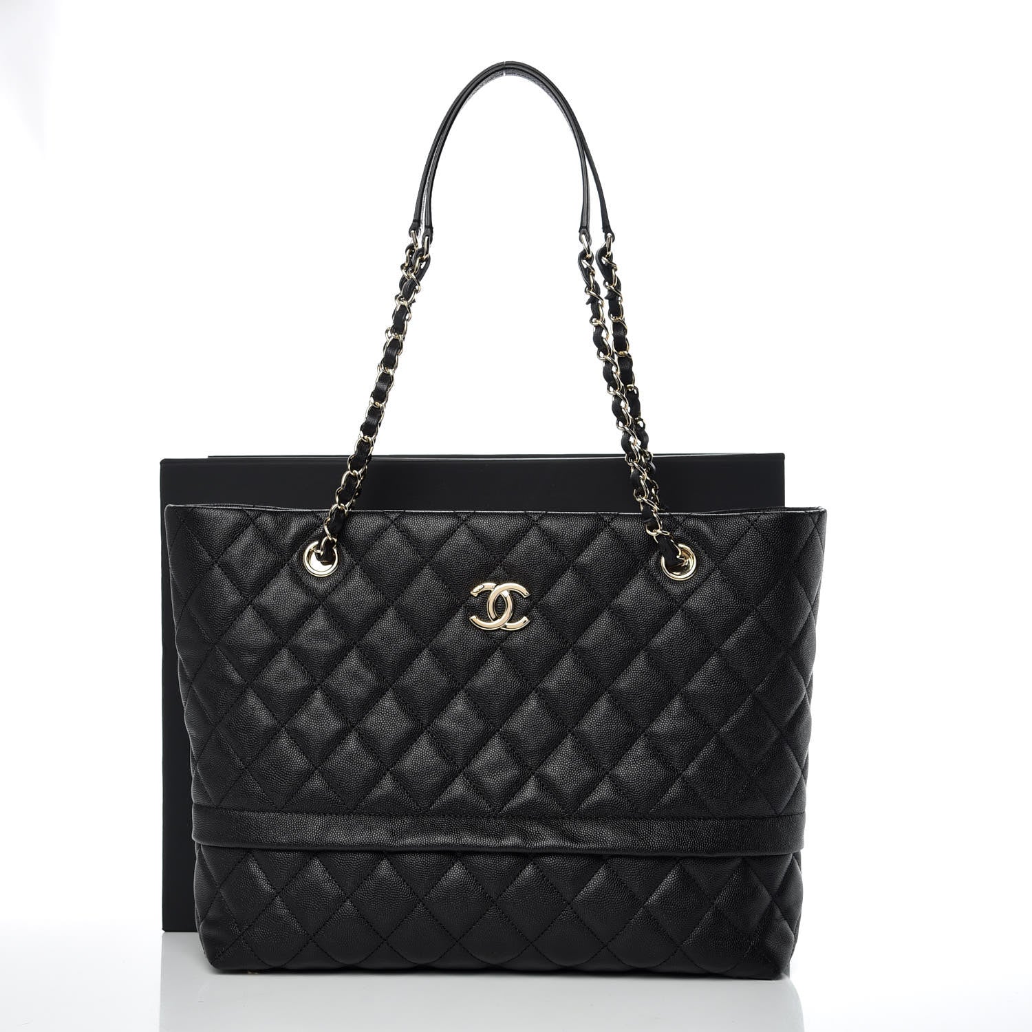Chanel Caviar Quilted Rolled Up Tote Black 10 of 10