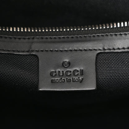 Gucci Soft GG Supreme Monogram Appia Calfskin Web East West Messenger Bag Black Grey 6 of 11