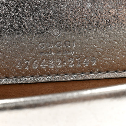 Gucci Metallic Calfskin Super Mini Dionysus Shoulder Bag Silver 6 of 10