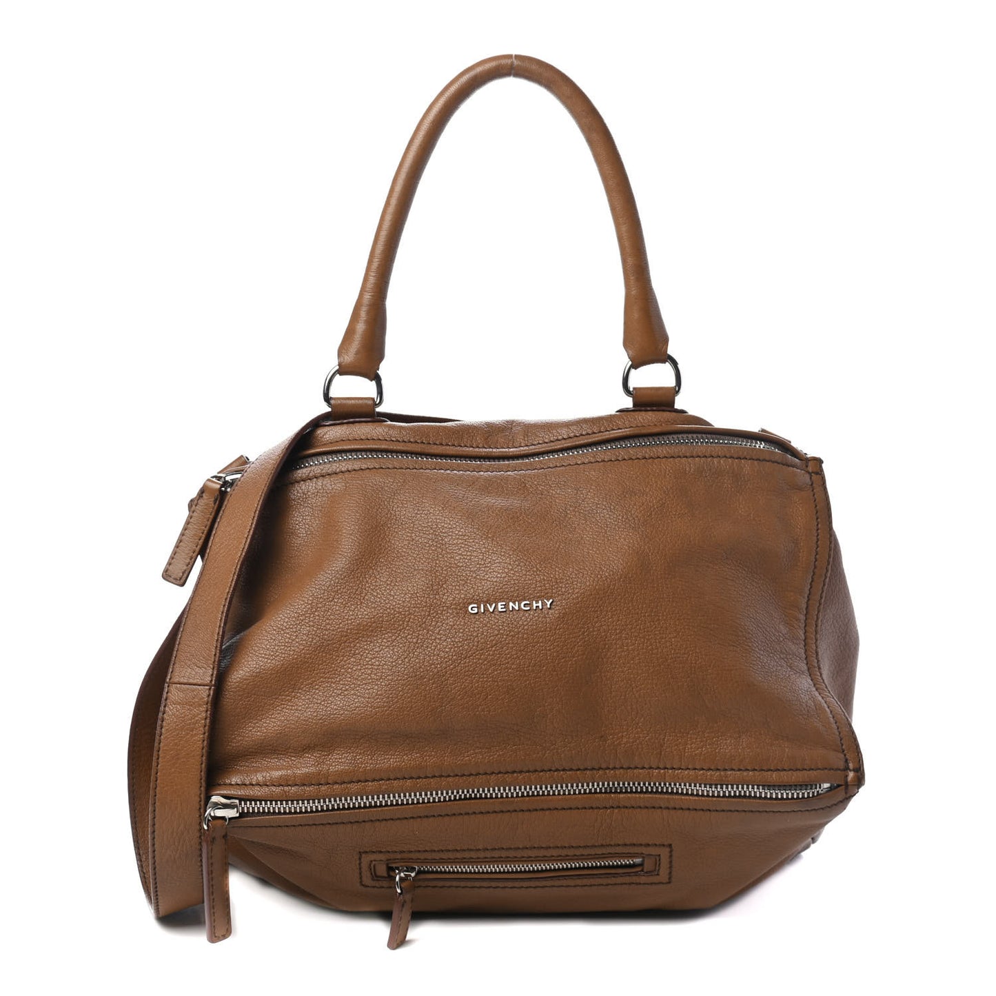 Sugar Goatskin Large Pandora Caramel