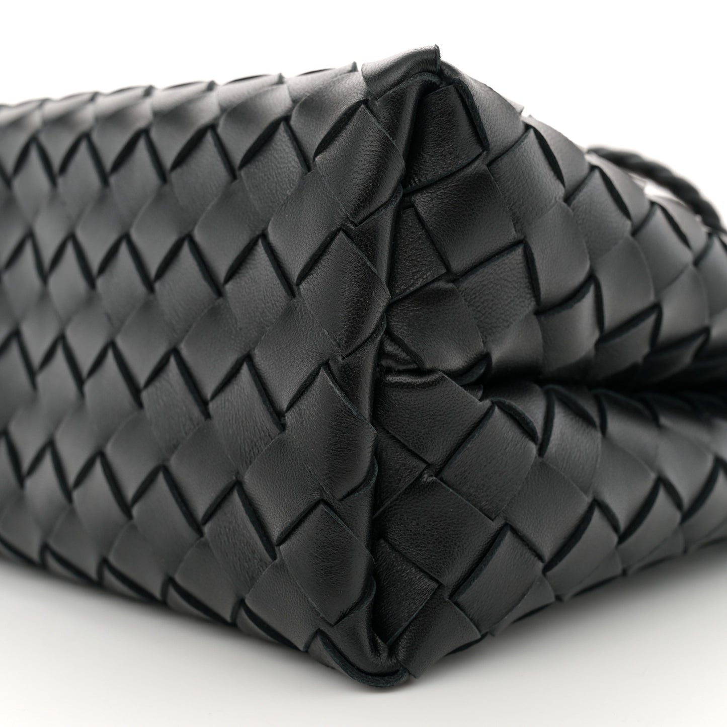 Nappa Intrecciato Small Andiamo Shoulder Bag Black