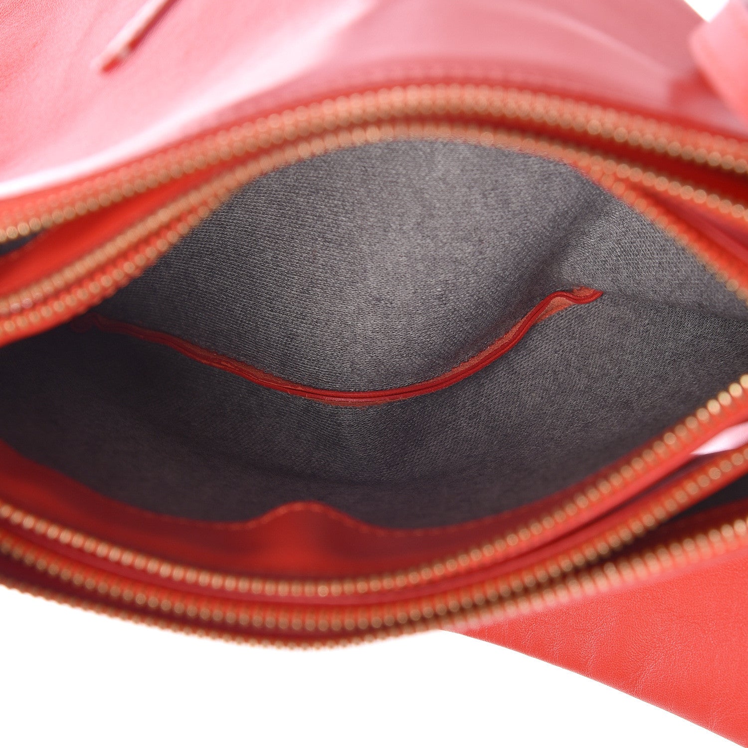 Celine Liege Calfskin Small Trio Crossbody Bag Vermillion 6 of 15