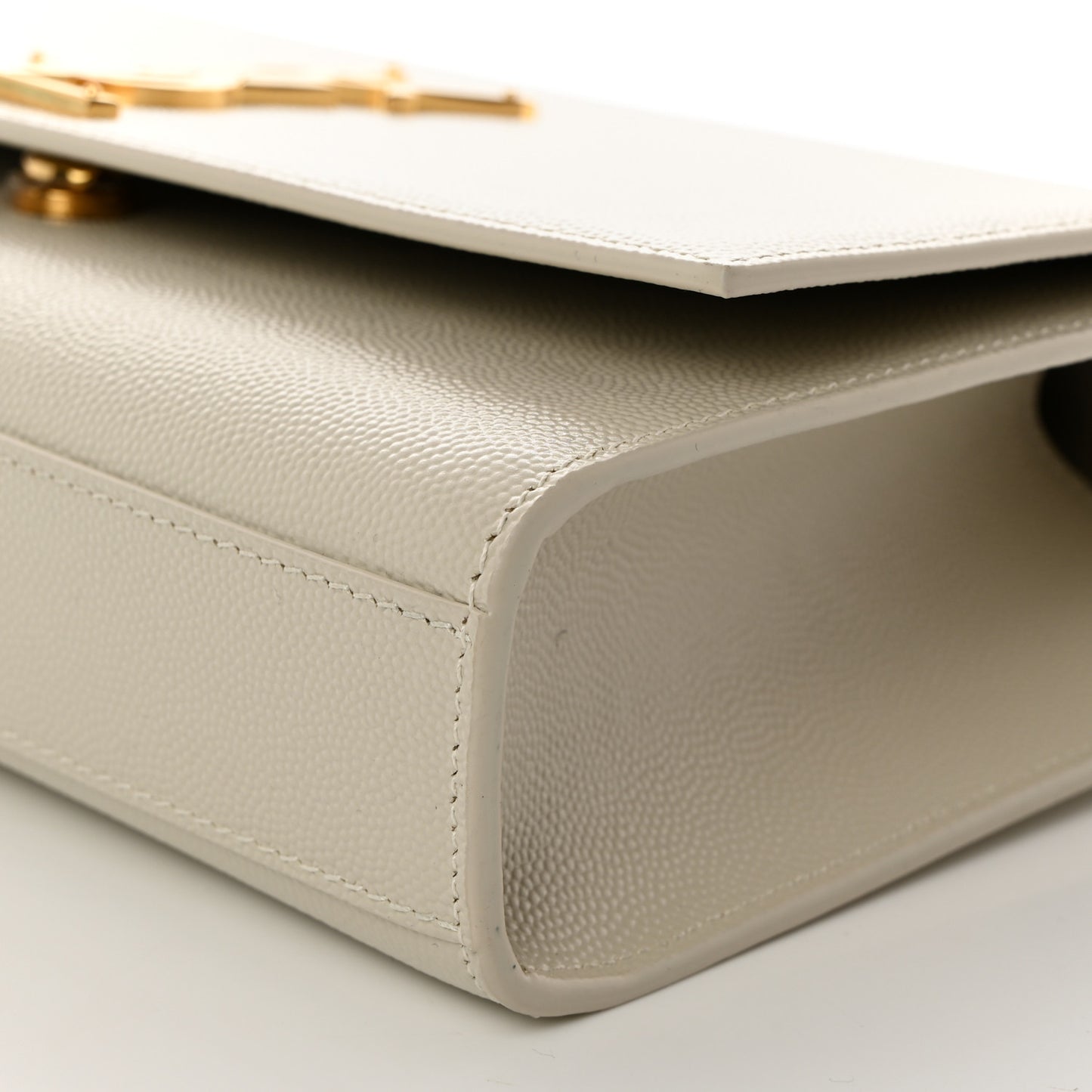 Grain De Poudre Medium Classic Monogram Kate Satchel Crema Soft