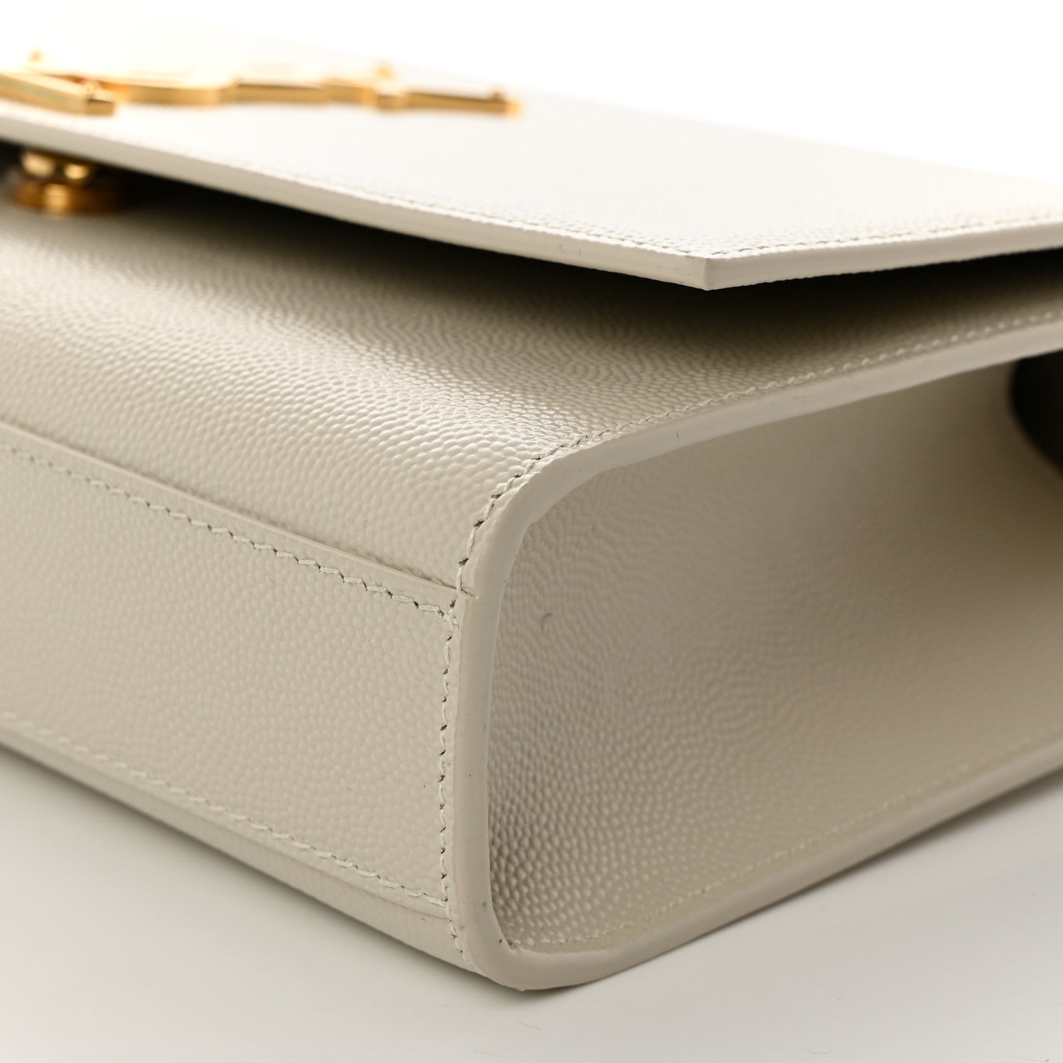 Saint Laurent Grain De Poudre Medium Classic Monogram Kate Satchel Crema Soft 11 of 11