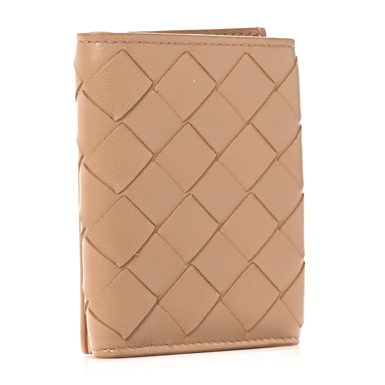 Bottega Veneta Nappa Intrecciato Trifold Wallet Cipria 3 of 7
