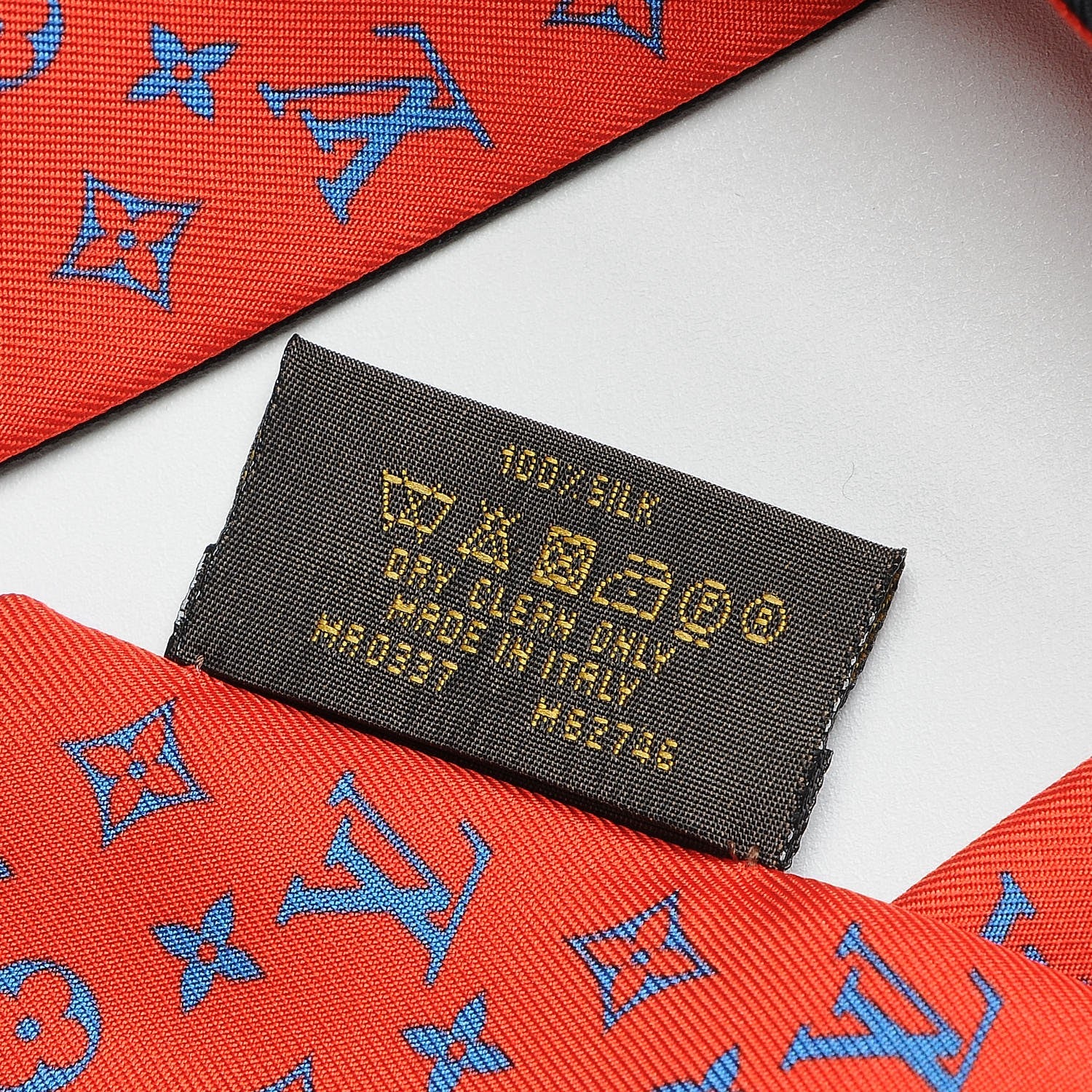 Louis Vuitton Silk Monogram World Tour Stickers BB Bandeau Rouge 4 of 4