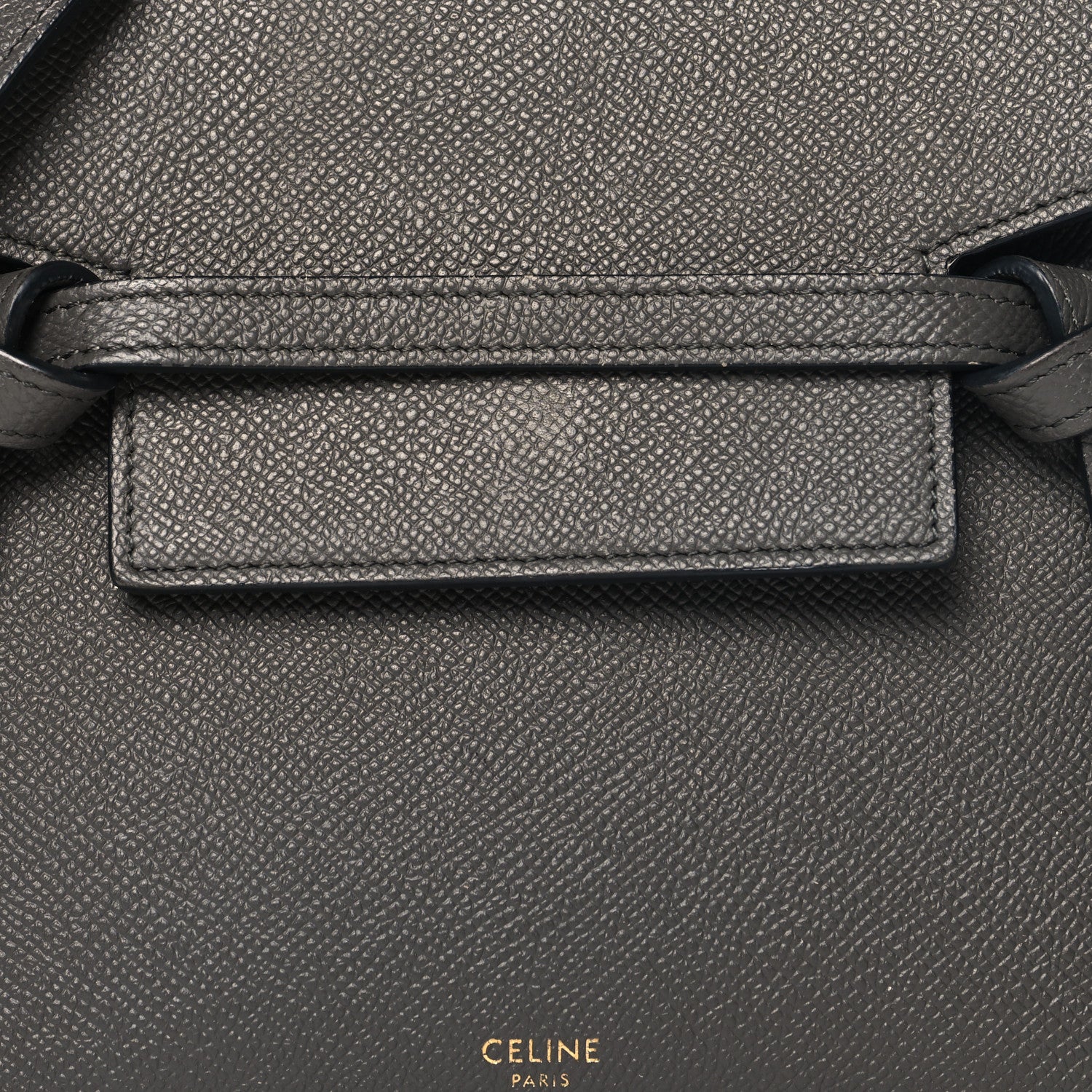 Celine Grained Calfskin Nano Belt Bag Grey 7 of 10